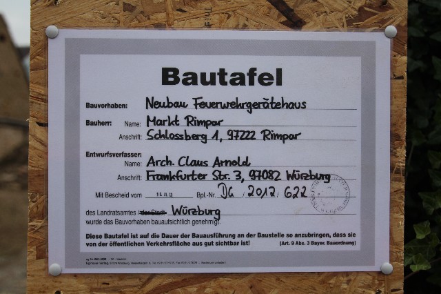 Bautafel