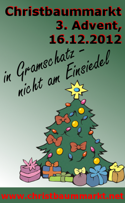 Christbaummarkt am 16.12.2012