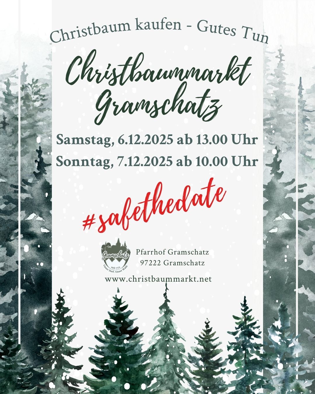 Christbaummarkt in Gramschatz Christbaummarkt 2025
